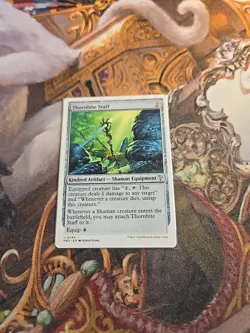 Thornbite Staff White Border MTG Mystery Booster 2 - Pack Fresh - - Image 1