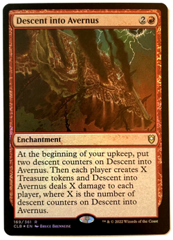 MTG Descent into Avernus *FOIL* Commander Legends Baldur's Gate 169/361 NM - Image 1