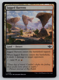 Jagged Barrens FOIL - Outlaws of Thunder Junction - MTG - Image 1