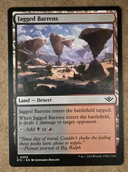 Jagged Barrens - Outlaws of Thunder Junction - NM MTG - Image 1