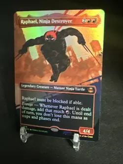 Raphael, Ninja Destroyer (Borderless Foil) Mythic MTG Ninja Turtles - Image 2
