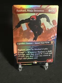 Raphael, Ninja Destroyer (Borderless Foil) Mythic MTG Ninja Turtles - Image 3