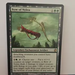 Magic: The Gathering Bow of Nylea Legendary Artifact Green Rare Theros 153 - Image 1