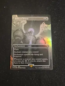 Brilliant Wings (Borderless) Commander: Final Fantasy Foil - Image 1