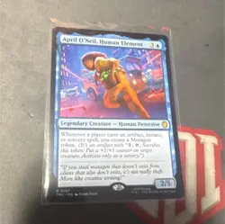 Magic: The Gathering April O'Neil, Human Element Legendary Creature TMT #0107 - Image 1