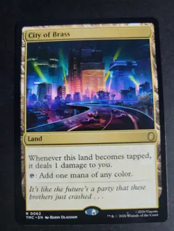 City of Brass Rare MTG Ninja Turtles Commander - Image 1