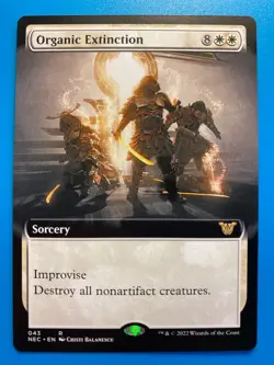 MTG 1x EXTENDED ART Organic Extinction 43 Kamigawa Neon Dynasty Magic the x1 NM - Image 1