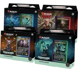 Magic: The Gathering TCG Duskmourn: House of Horrors Commander Deck Bundle 4 D - Image 1