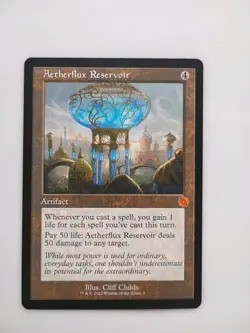 MTG Aetherflux Reservoir The Brothers' War: Retro Frame Artifacts Regular NM x1 - Image 1