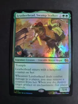 Leatherhead, Swamp Stalker (Foil) Rare MTG Ninja Turtles - Image 1