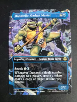 Donatello, Gadget Master (Borderless) Rare MTG Ninja Turtles - Image 1