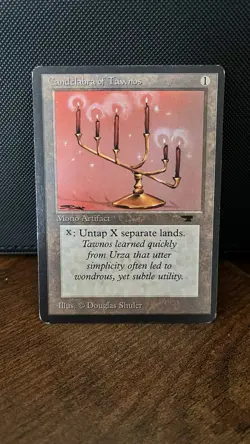 MTG Candelabra of Tawnos Antiquities Lightly Played LP Reserved List - Image 1