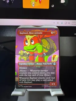 MTG TMNT - Borderless - Raphael, Most Attitude #0199 - Image 1