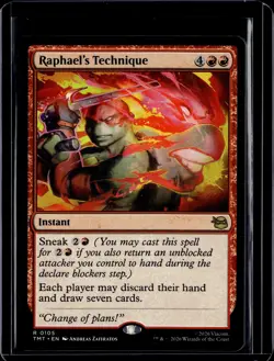 Raphael's Technique - 105 - TMT - NM - MTG Magic the Gathering - Image 1