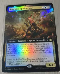 1x MTG Superior Spider-Man *FOIL* (Extended Art) - Spider-Man Rare! NM Mint - Image 1