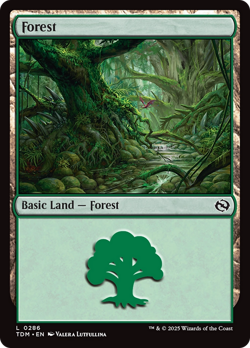 Forest (0286) [Tarkir: Dragonstorm] Magic MTG - Image 1