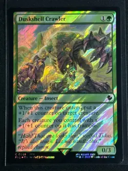 Magic MTG Final Fantasy Collector's Commander Surge Foil Duskshell Crawler FFX - Image 1