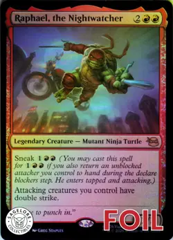 Raphael, the Nightwatcher Foil - Teenage Mutant Ninja Turtles - 103 NM - Image 1