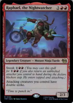 Raphael, the Nightwatcher Foil - Teenage Mutant Ninja Turtles - 103 NM - Image 2