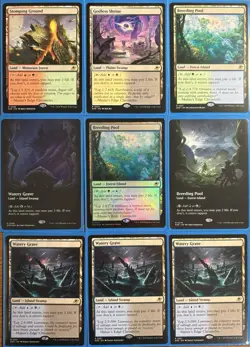 Magic The Gathering Edge Of Eternities 9x Shock Lands Regular Borderless Foil - Image 1