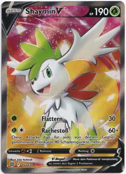 Pokemon Shaymin V Full Art Strahlende Sterne 152/172 NM Deutsch - Image 1