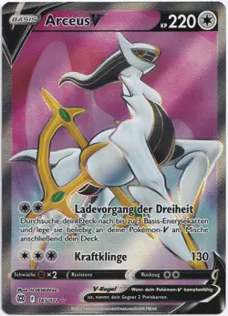 Pokemon Arceus V Full Art Strahlende Sterne 165/172 NM Deutsch - Image 1