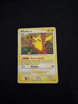 Pikachu Pokemon Diamond & Pearl Black Star Promo #DP16 2007 MP-HP - Image 1