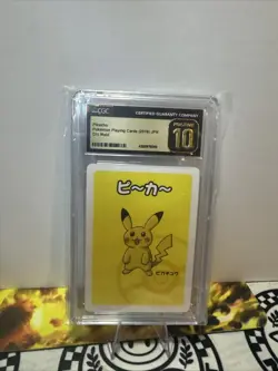 CGC PRISTINE 10 Pikachu Old Maid Playing Cards 2019 Japanese Pokemon Card - Image 1