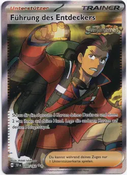 Pokemon Fuhrung des Entdeckers Full Art Gewalten der Zeit 200/162 NM Deutsch - Image 1