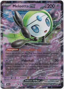 Pokemon Meloetta ex Double Rare Schwarze Blitze 044/086 NM DE - Image 1