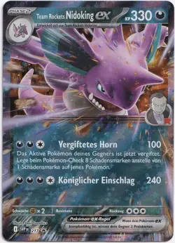 Pokemon Team Rockets Nidoking ex Double Rare Black Star Promo SVP 217 NM DE - Image 1