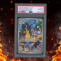 Pokemon Journey Together IONO'S KILOWATTREL 163/159 Illustration Rare PSA 10 - Image 1