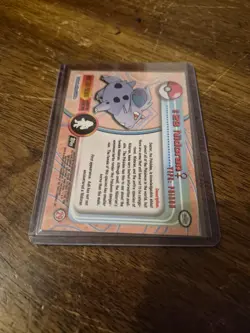 1999 Pokemon Topps-#29 Nidoran-TV Series 1 Rainbow Holo Foil-Black Logo - Image 3