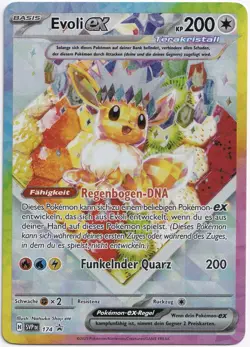 Pokemon Evoli ex Full Art Black Star Promo SVP 174 NM DE - Image 1