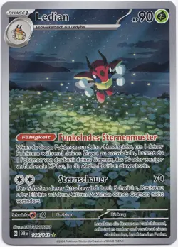 Pokemon Ledian Secret Illustration Rare Stellarkrone SCR 144/142 NM Deutsch - Image 1