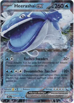 Pokemon Heerashai ex Double Rare Ewige Rivalen 066/182 NM Deutsch - Image 1