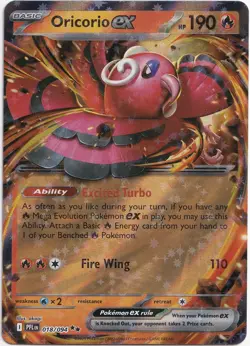 Pokemon Oricorio ex Double Rare Phantasmal Flames 018/094 NM EN - Image 1