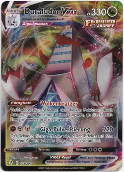 Pokemon Duraludon VMAX Ultra Rare Drachenwandel 123/203 NM Deutsch - Image 1
