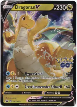 Pokemon Dragoran V Ultra Rare Black Star Promo SWSH235 NM Deutsch - Image 1