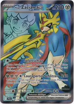 Pokemon Hops Zacian ex Full Art Reisegefahrten JTG 176/159 NM Deutsch - Image 1