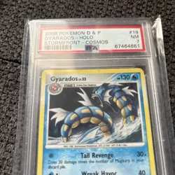 Gyarados - 2008 Pokemon Diamond and Pearl - Stormfront Cosmos Holo Rare - PSA 7 - Image 3