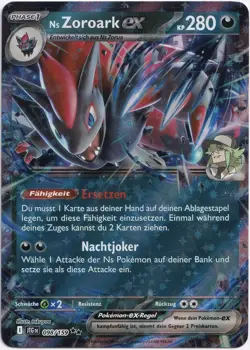 Pokemon Ns Zoroark ex Double Rare Reisegefahrten JTG 098/159 NM Deutsch - Image 1