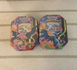 Pokemon TCG: Mega Charizard ex Tin (Set of 2 Tins) - Brand New Sealed - Image 1