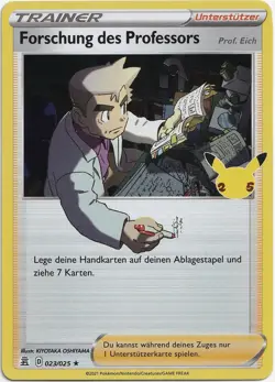 Pokemon Forschung des Professors Holo Rare Celebrations 023/025 NM Deutsch - Image 1