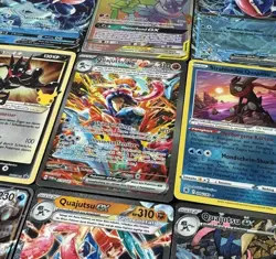 Pokemon 10 Karten Sammlung Set mit 1 Quajutsu V / ex / Holo / Shiny / GX DE - Image 1