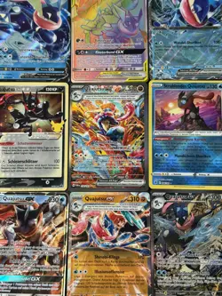 Pokemon 10 Karten Sammlung Set mit 1 Quajutsu V / ex / Holo / Shiny / GX DE - Image 2