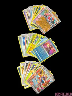 Pokemon 10 Karten Sammlung Set mit 1 Quajutsu V / ex / Holo / Shiny / GX DE - Image 4