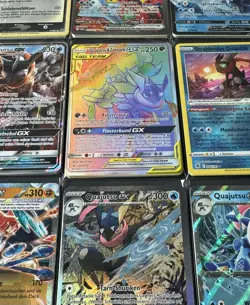 Pokemon 10 Karten Sammlung Set mit 1 Quajutsu V / ex / Holo / Shiny / GX DE - Image 5