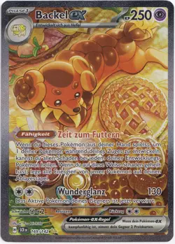 Pokemon Backel ex Secret Illustration Rare Stellarkrone 169/142 NM Deutsch - Image 1