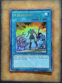 Yugioh A Hero Lives GENF-EN098 Ultra Rare NM - Image 1